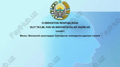 soliq bazasi — PPTX