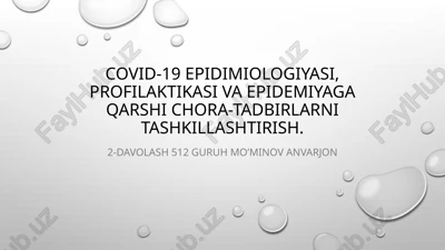 covid-19epidemiologiyasi — PPTX