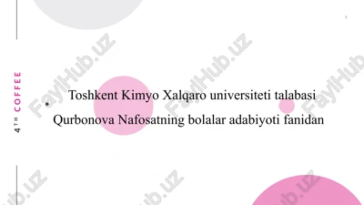 nafosatning bolalari adabiyoti — PPTX