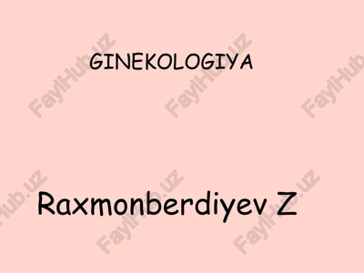 ginekologiya — PPTX