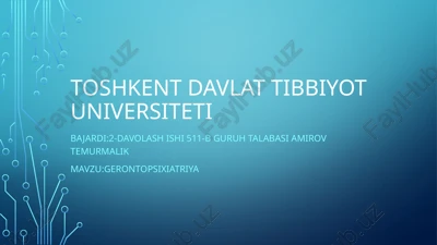gerontopsixiatriya — PPTX