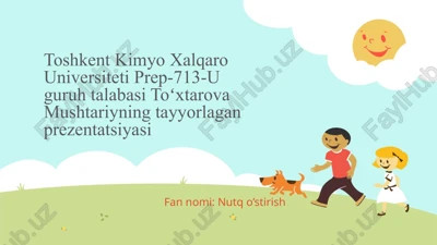 prep-713-ugiruht talabasi - toʻxtarova mushtariyning tayyorlagan prezantatsiyasi — PPTX