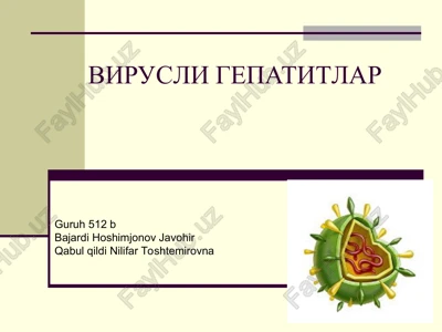 virusligepatitlar — PPT