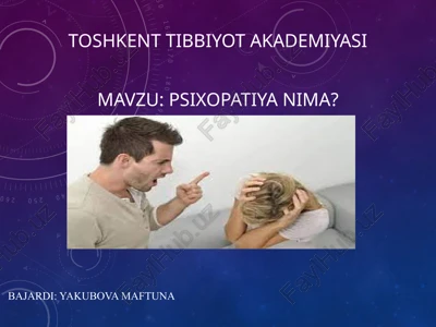 psixopatiya — PPTX