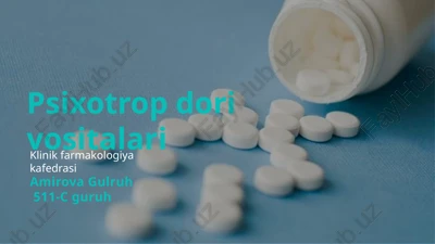 psixotrop dorivositalari — PPTX