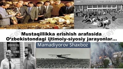 mustaqillikka erishish arafasida o‘zbekistondagi ijtimoiy-siyosiy jarayonlar — PPTX