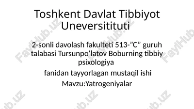 yatrogeniyalar — PPTX