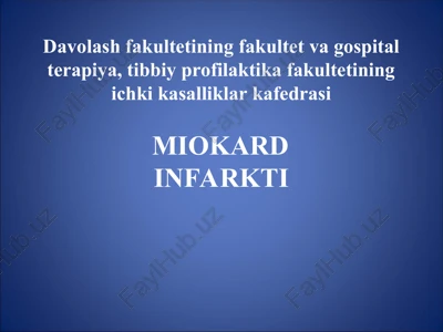 miokard infarkti — PPT