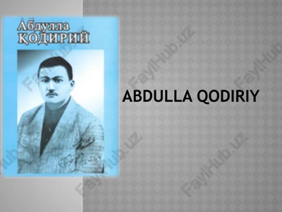 abdullaqodiriy — PPTX