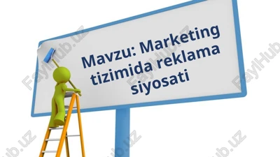 marketing tizimida reklama siyosati — PPT
