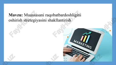 raqobatbardoshlikning mazmuni va shakllari — PPT