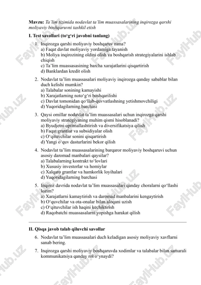 ta’lim tizimi nodavlat ta’lim — PDF