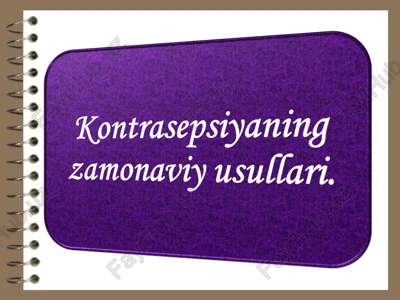 kontrasepsiya — PPTX