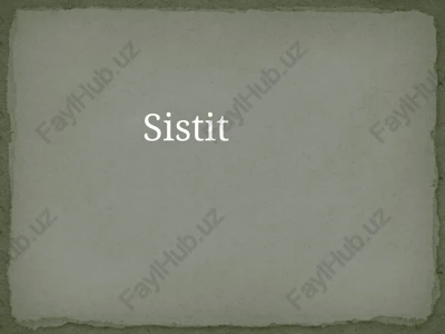 sistit — PPTX