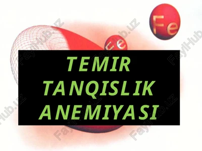 temir tanqislik anemiyasi — PPTX