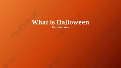 origins and evolution of halloween — PPTX