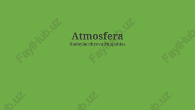 atmosfera — PPTX