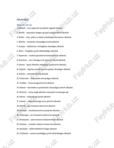 alkaloidlar — DOCX