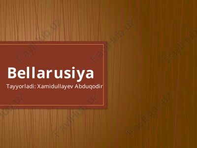 bellarusiya — PPTX