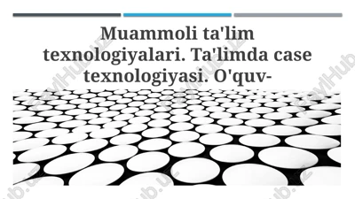 muammoli ta'lim texnologiyalari — PPTX