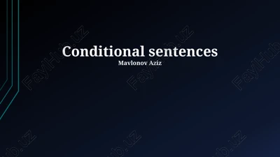conditional sentences — PPTX