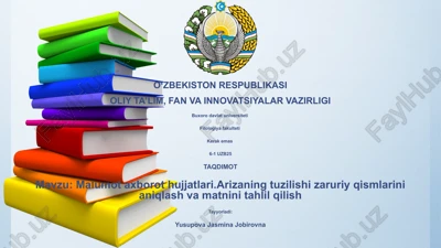 malumot axborot hujjatlari — PPTX