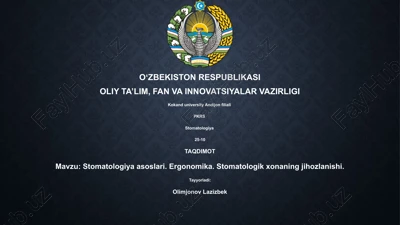 stomatologiya asoslari — PPTX