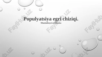 aholi egri chizig'i — PPTX