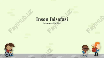 inson falsafasi — PPTX
