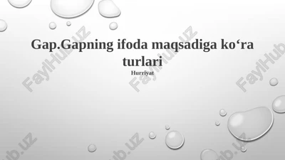 gaplar turlari — PPTX