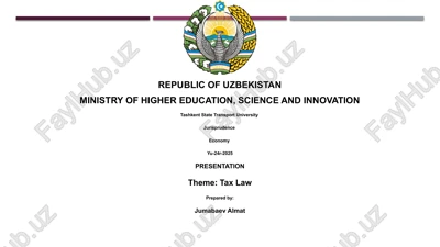 fundamentals of tax law — PPTX