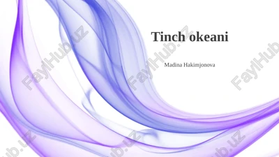 tinch okeani — PPTX