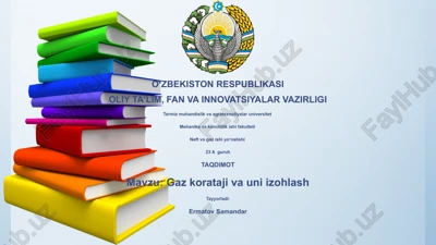 gaz korataji va uni izohlash — PPTX