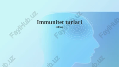 immunitet turlari — PPTX