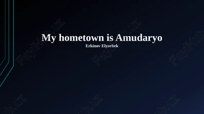 introduction to amudaryo: a historical and cultural overview — PPTX