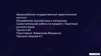 praktikum russkogo yazika — PPTX