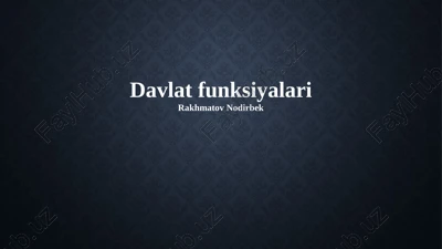 holat funksiyalari — PPTX