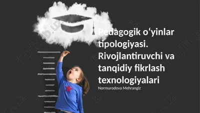 pedagogik o‘yinlar tipologiyasi — PPTX