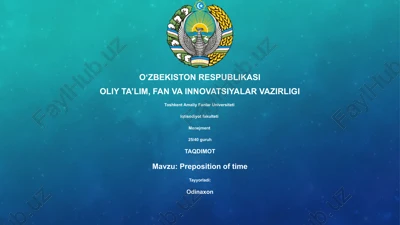 preposition of time — PPTX
