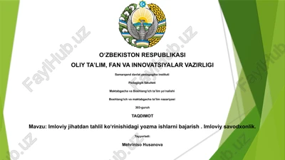 imloviy tahlil — PPTX