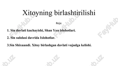 qadimgi xitoy tarixi — PPT