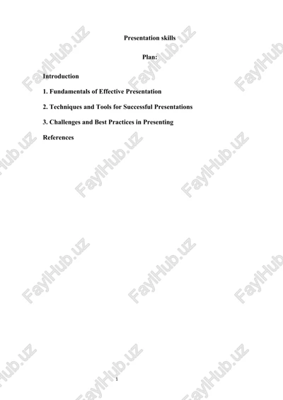 presentation skills — DOCX