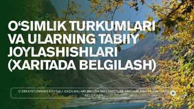 o‘simlik turkumlari va ularning tabiiy joylashishlari (xaritada belgilash) — PPTX