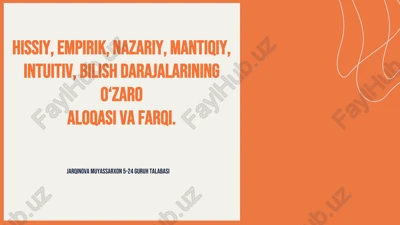 jarqinova muyassarxon — PDF