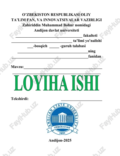 farzandlarni har tomonlama barkamol qilib tarbiyalash davlat siyosati — DOCX