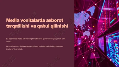 axborot tarqatilishi va qabul qilinishi — PPTX