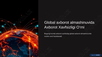 axborot xavfsizligi o‘rni — PPTX