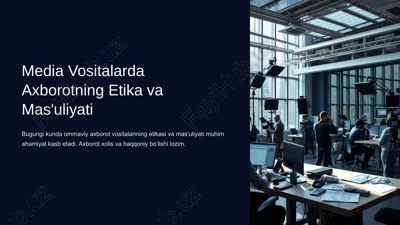 axborotning etika va mas'uliyati — PPTX