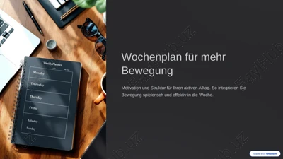 wochenplan für mehr bewegung — PPTX