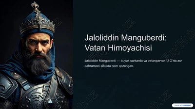 jaloliddin manguberdi: vatan himoyachisi — PPTX